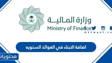 اضافة الابناء في العوائد السنويه