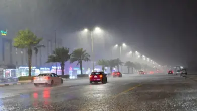 الأرصاد تحذّر من أمطار رعدية غزيرة على 6 مناطق حتى الأربعاء