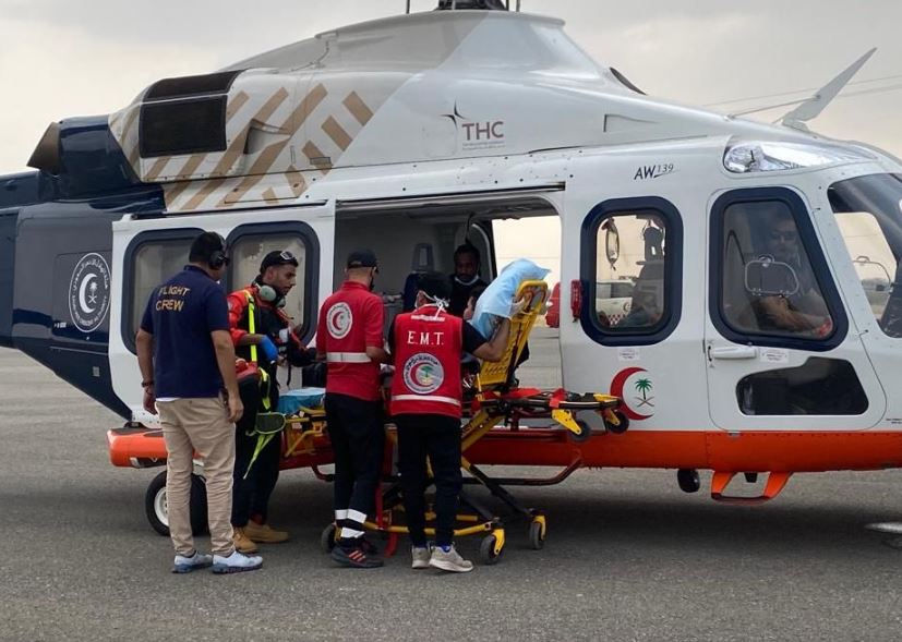 الإسعاف الجوي بالقصيم ينقذ مقيمًا يعرض لجلطة قلبية بالمنطقة الصناعية