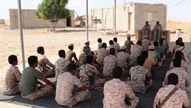 التوجيه المعنوي بلواء الضبة ينفذ محاضرة توجيهية حول أهمية الحفاظ على الضروريات الخمس بنقطة "الذهب" العسكرية