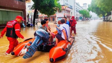 الصين تجلي 599 ألف شخص في مقاطعة فوجيان جراء العواصف والأمطار الغزيرة