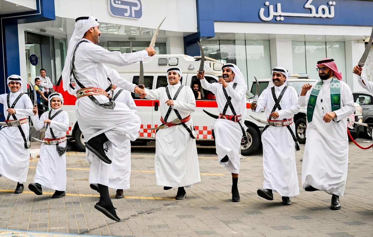 العرضة الشعبية في الباحة.. موروث متأصل للاحتفاء باليوم الوطني