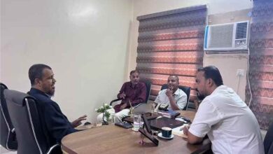 العمودي يبحث مع رئيس فرع اتحاد بناء الأجسام تفعيل الأنشطة ويطلع على تحضيرات تنظيم بطولة مفتوحة بالمكلا
