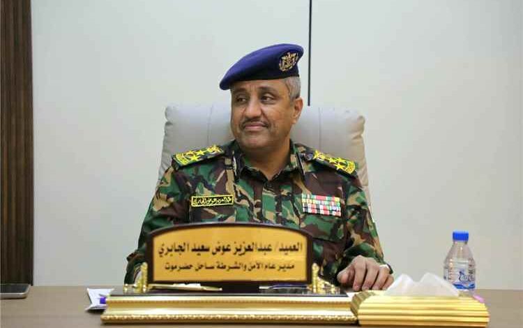 العميد الجابري يبحث مع مدير عام مديرية الريدة وقصيعر تعزيز التنسيق الأمني في المديرية