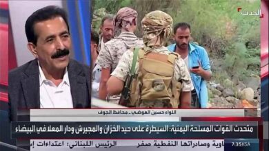 العواضي: معركة الجوف جزء من مواجهة المشروع الإيراني.. والحزم باتت قريبة