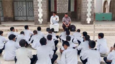 المكتب الفني لتوجيه المكتبات بعدن يدشن أنشطته الاستطلاعية والتفاعلية في ثانوية عدن النموذجية للبنين