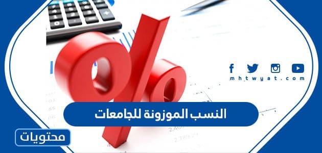 النسب الموزونة للجامعات 1445
