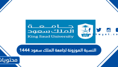 النسبة الموزونة لجامعة الملك سعود 1444