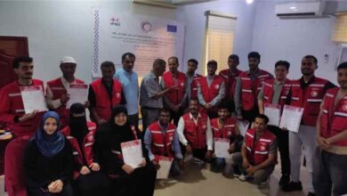 الهلال الأحمر اليمني – فرع عدن يختتم ثلاث دورات تدريبية لتعزيز الاستجابة للطوارئ الصحية ومكافحة الأوبئة