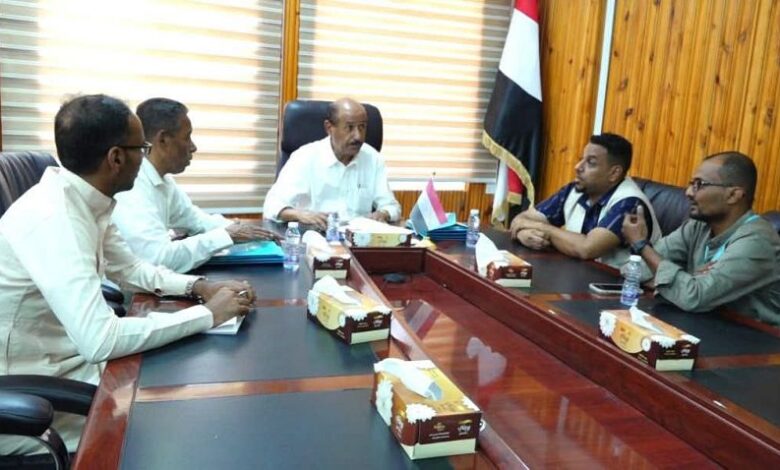 الوكيل بارباع يطلع على تدخلات منظمة "مسلم هاندز" بوادي حضرموت