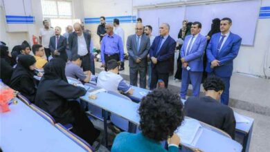 بدء امتحانات السنة التحضيرية بكلية الطب والعلوم الصحية بجامعة عدن