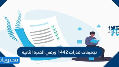 تجميعات قدرات 1442 ورقي الفترة الثانية