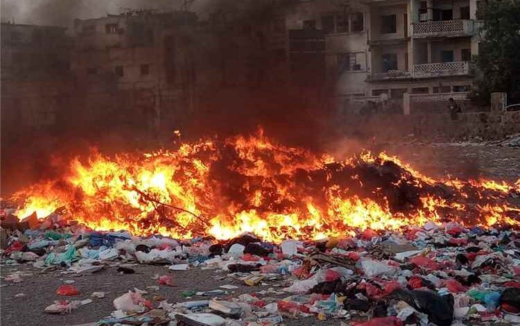 حريق في مخلفات مستشفى الجمهورية بعدن دون وقوع أضرار