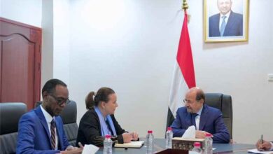 رئيس الوزراء يستقبل في عدن الممثل المقيم لبرنامج الأمم المتحدة الإنمائي
