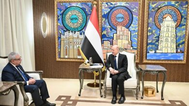 رئيس مجلس القيادة يشيد بالموقف المصري إلى جانب الشعب اليمني وقيادته السياسية