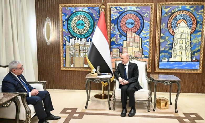 رئيس مجلس القيادة يشيد بالموقف المصري إلى جانب الشعب اليمني وقيادته السياسية