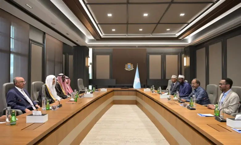 رئيسُ جمهورية الصومال الفيدرالية يستقبل أمينَ عام رابطة العالم الإسلامي