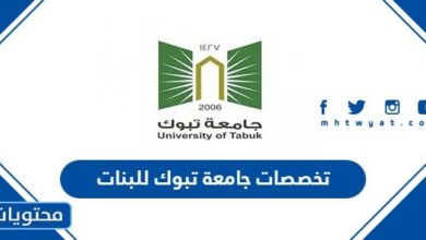 تخصصات جامعة تبوك والنسب المطلوبة 1445