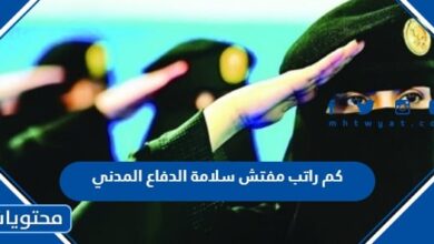 راتب مفتش سلامة الدفاع المدني