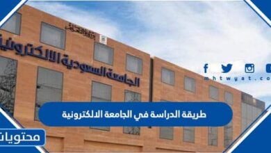 طريقة الدراسة في الجامعة الالكترونية