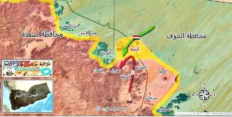 عاجل.. القوات المسلحة تتجاوز اليتمة وتتقدم نحو خب والشعف في الجوف