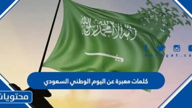 كلمات معبرة عن اليوم الوطني السعودي