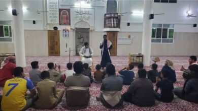 مؤسسة رخية للتنمية تستضيف قافلة دعوية وتربوية من جامعة الإيمان بسيئون