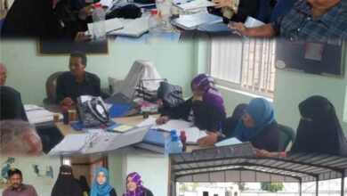 مدير تربية خور مكسر وفريق التوجيه الفني يتابعون سير العملية التعليمية في مدرستي الجلاء والعريش