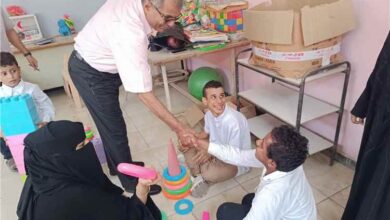 مدير عام المعلا يزور جمعية الرحمة لذوي الاحتياجات الخاصة ويطلع على برامجها التعليمية