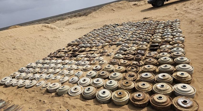 "مسام" ينزع 863 لغماً وذخيرة ويطهر نحو 195 ألف متر مربع من أراضي اليمن في أسبوع
