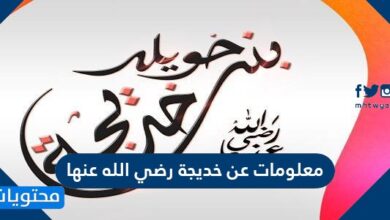 معلومات عن خديجة رضي الله عنها