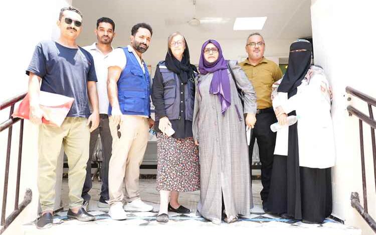 نزول إشرافي مشترك بعدن لمتابعة المرحلة الثانية لتعزيز المشاركة المجتمعية في القطاع الصحي