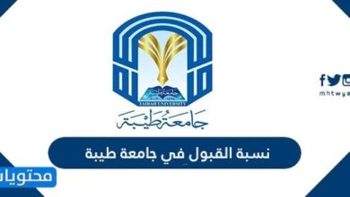 نسبة القبول في جامعة طيبة 1448