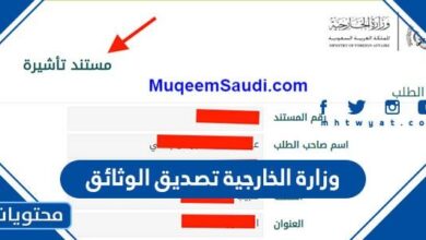 وزارة الخارجية تصديق الوثائق