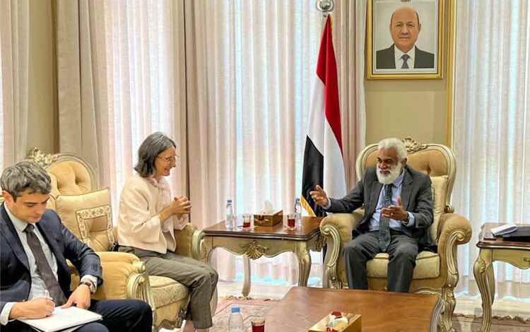 وزير التخطيط يبحث مع السفيرة الفرنسية سبل تعزيز وتطوير التعاون الثنائي