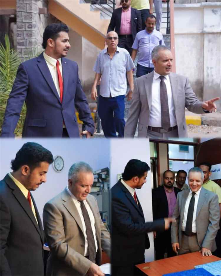 وزير الشؤون الاجتماعية والعمل يتفقد مكتب الوزارة بعدن ويشيد بأدائه ويؤكد تعزيز خدماته للمواطنين