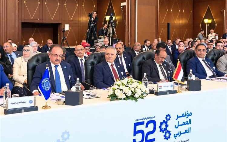 وزير الشؤون الاجتماعية والعمل يشارك في افتتاح أعمال الدورة الـ52 لمؤتمر العمل العربي بالقاهرة