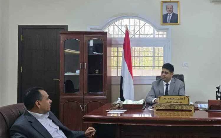 وزير حقوق الإنسان يلتقي وكيل محافظة ريمة ويبحث أوضاع حقوق الإنسان في المحافظة