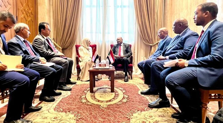 وزيرة الخارجية تبحث مع نظيرها السوداني تعزيز التعاون والتنسيق المشترك وحماية الملاحة