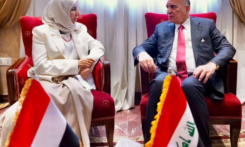 وزيرة الخارجية تلتقي نائب رئيس مجلس الوزراء العراقي