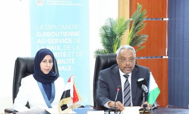 وزيرة الخارجية ونظيرها الجيبوتي يبحثان تعزيز العلاقات الثنائية وتفعيل آليات التشاور والتنسيق